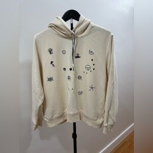 288. Scotch & Soda Cream Graphic Hoodie